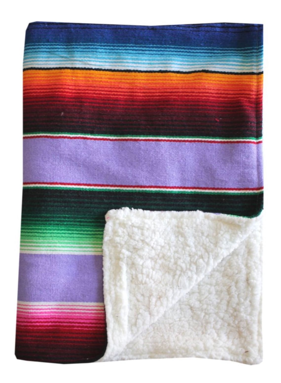 Mexican Serape Baby Blanket Super Soft Sherpa Authentic Etsy