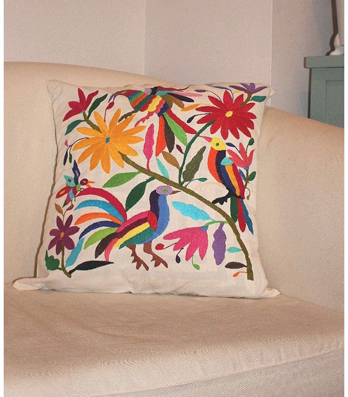 Noria Cushion Covers with Otomi Embroidery - Set of 2 — The Nopo