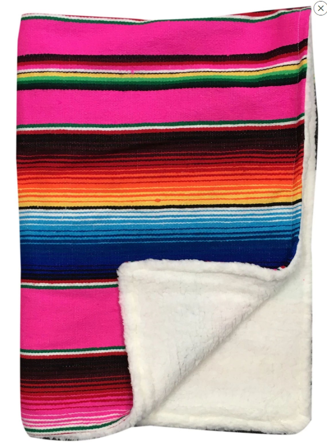 Mexican Serape Baby Blanket Super Soft Sherpa Authentic Etsy