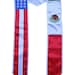Mexican American Graduation Stole Sash Mexico Embroidered Silk Flag Scarf