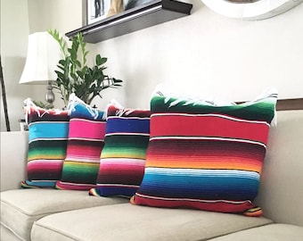 serape throw pillows