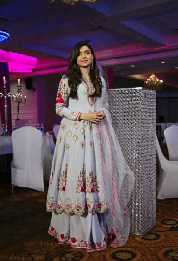 Indian Wedding Gown With Dupatta And Bottom Ready To Wear Etsy