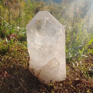 Giant Brazilian Clear Quartz Tower 38.5 LBS