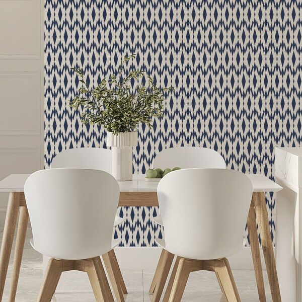Ikat Wallpaper Etsy