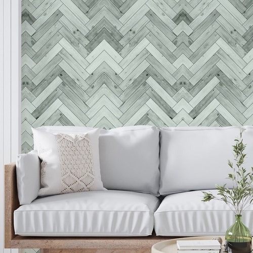 Faux Shiplap PEEL & STICK Wallpaper Etsy