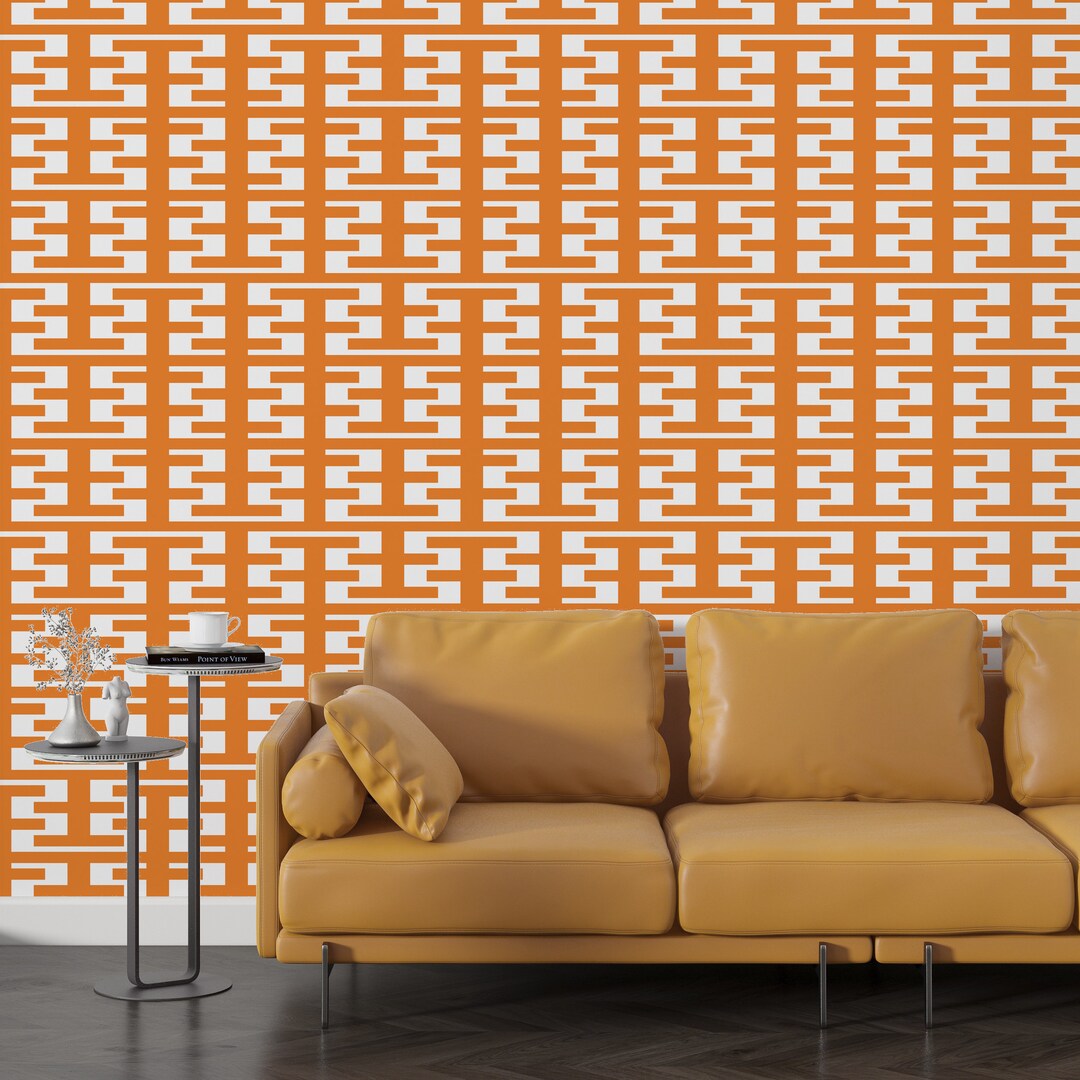 Retro Tower Orange Peel & Stick Wallpapervinyl Embossed Canvas Texture