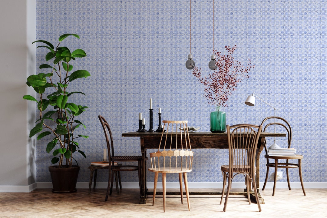 Petals French Country Peel and Stick Wallpaper Blue - Etsy