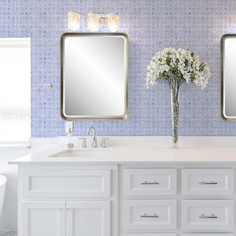 Petals French Country Peel and Stick Wallpaper Blue - Etsy