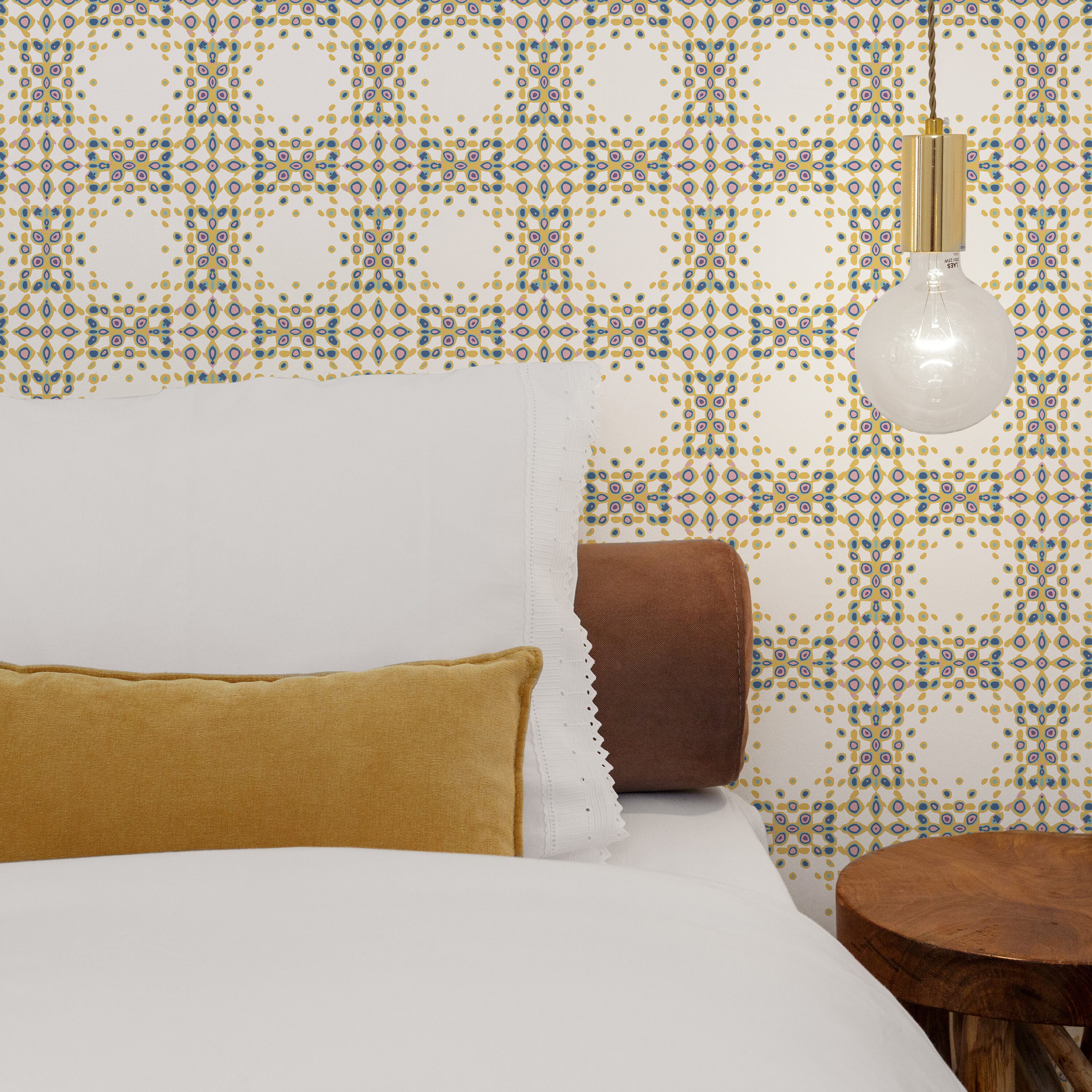 Modern Mosaic Peel & Stick Vinyl Canvas Wallpaper Panel | Etsy