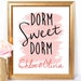 Personalized Printable for College Roommates Dorm Sweet Dorm Print ...