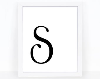 S Letter Printable | Etsy