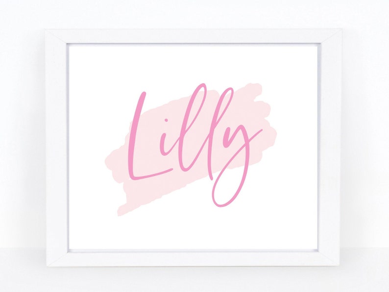 Personalized Name Printable Custom Nursery Decor Baby Name | Etsy