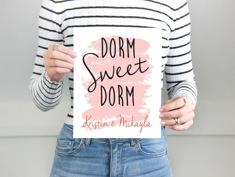 Personalized College Roommate Dorm Sweet Dorm Print Dorm Wall Decor College Student Gift Dorm Wall Art Print Bild 2