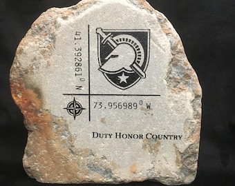 Rock- West Point engraved