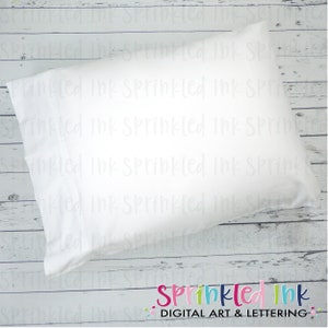 Flat Lay Mockup Pillowcase Heat Transfer Sublimation INSTANT DOWNLOAD