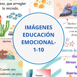 10 carteles emocionales. Colección 1-10. Decora el lugar donde resides o trabajas. También como tarjeta para regalo especial.