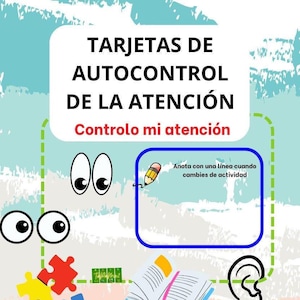 Atención, aprendizaje, autocontrol, tarjeta, atención