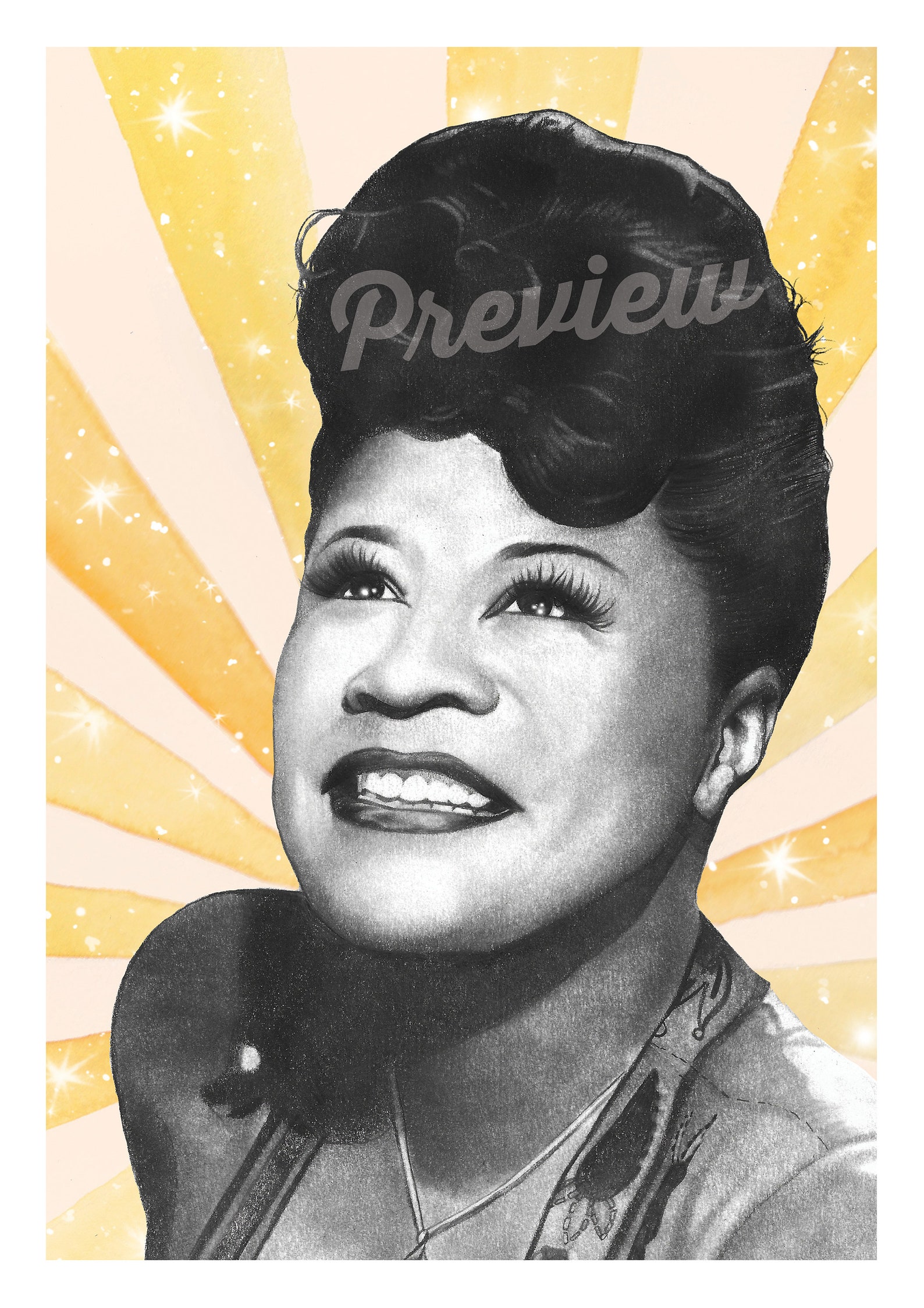 Ella Fitzgerald Print Music Themed Gallery Wall Prints Ella | Etsy