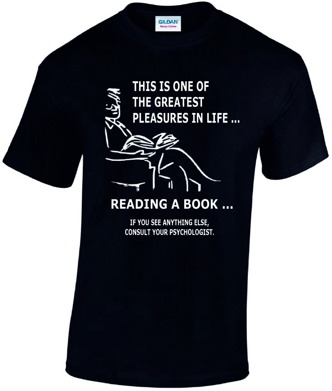 Greatest Pleasure In Life Reading A Book Funny T Shirt Etsy