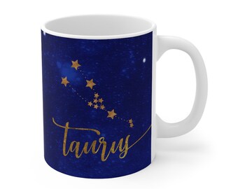 TAURUS Zodiac Constellation Birthday Gift Tresorz - Mug 11oz