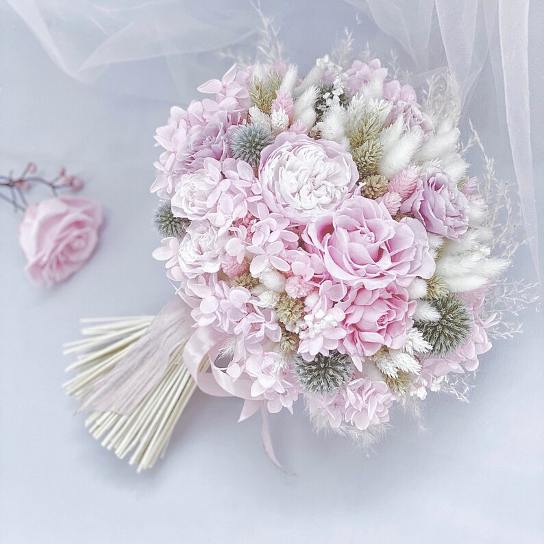 Wedding Bouquets blushed Pink Bridal Bouquet Etsy
