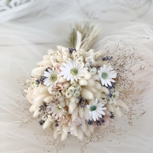 Bridal Bouquet Preserved and Dried flowers, Wedding Bouquet, Bridesmaids Bouquet, Bridal Flower Bouquet,Bouquet of daisies, Wildflowers image 5
