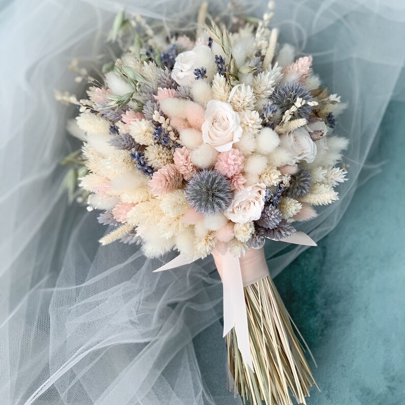 Bridal Bouquet Preserved and Dried Flowers Wedding Bouquet Etsy