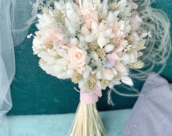 Bridal Bouquet Preserved and Dried flowers, Bridal Bouquet charm, Wedding Bouquet, Bridesmaids Bouquet, Bridal Flower Bouquet