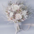 Bridal Bouquet Preserved and Dried flowers, Wedding Bouquet, Bridesmaids Bouquet, Blush dried flowers, Preserved flower, Boutonniere, Bridal product logo