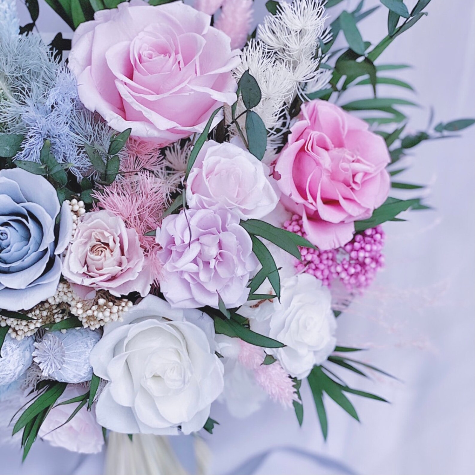 Bridal Bouquet Preserved and Dried Flowers Bridal Bouquet Etsy