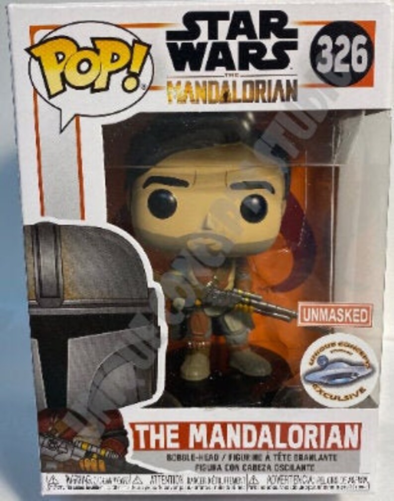 Funko Pop! The Mandalorian w/ Rifle Mandalorian #326 UNMASKED UCS Exclusive - www.agrohort.ipb.ac.id