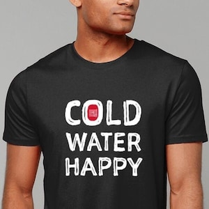 Organic Tee Cold Water Happy, Wild Swimmers Tee, for Men and Women