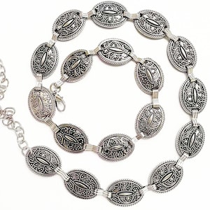 Ceinture chaîne argentée Small Ceinture concho S/M L/XL