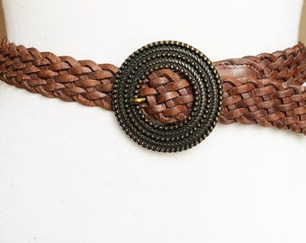 ARIDZA BROSS Vintage France Extra Wide Beige Soft Leather  display picture 1