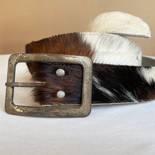 Cowhide Belt Etsy