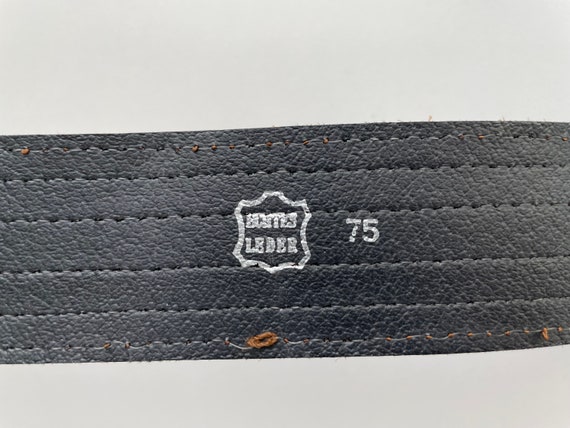 60s 70s Vintage 25-30"/ 65-77cm Brown Waist Leath… - image 7