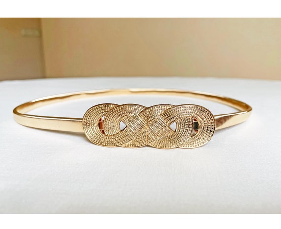 Skinny Celtic Knot Metal Stretch Belt - Etsy display picture 2