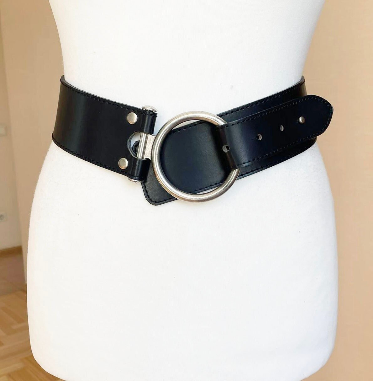 【未使用】NEIGHBORHOOD/ LEATHER WIDE BELT LEATHER WIDE BELT