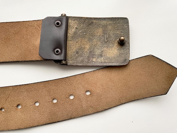 Solid Brass Industries Screws Nuts buckle on Brow… - image 7