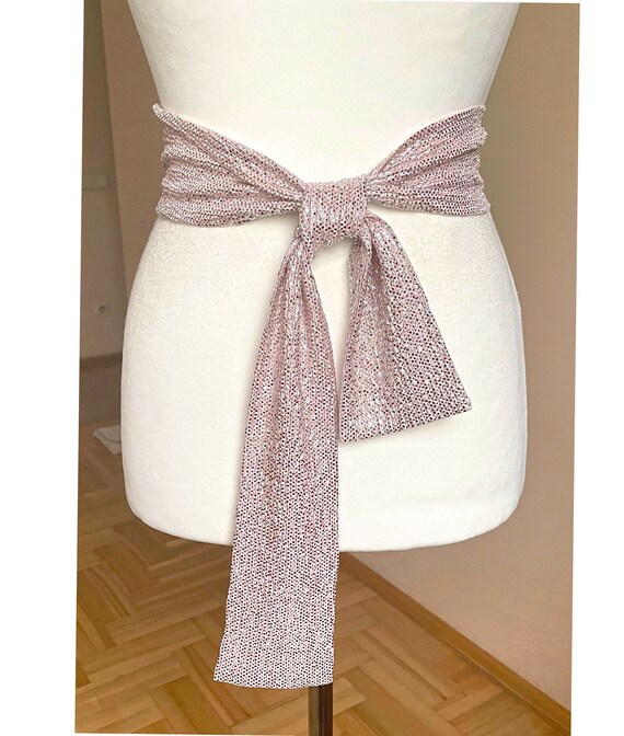 Sequin belt sash sale