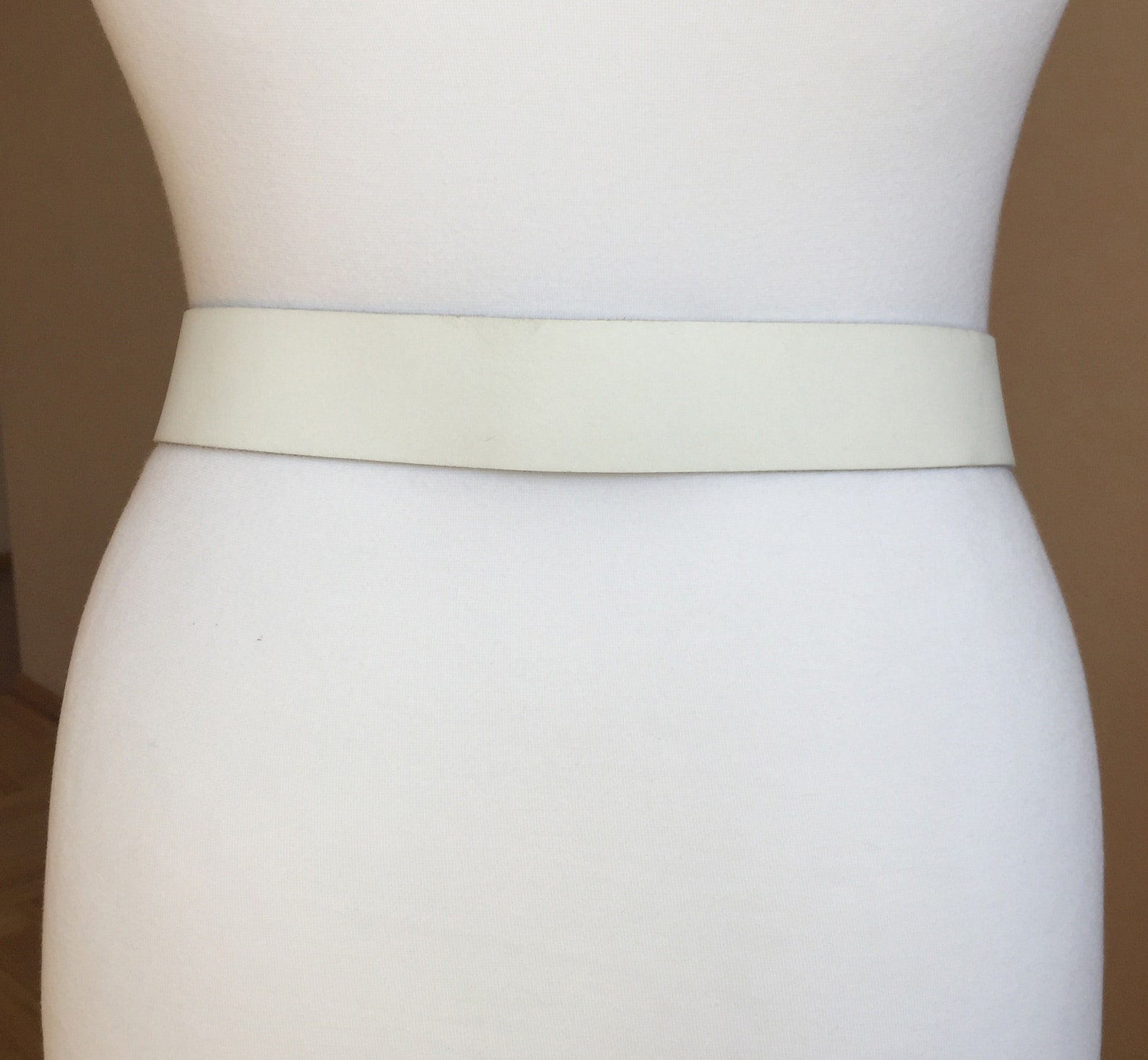 Vintage M/L White Waist Leather Belt 8292 cm 3236 Etsy