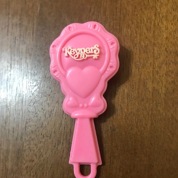 Keypers Key Pink Hairbrush | Tonka Keypers 80s Nostalgic Pink Heart Keypers Key Princess | 80s Keypers Key Tonka Toys Pink Brush