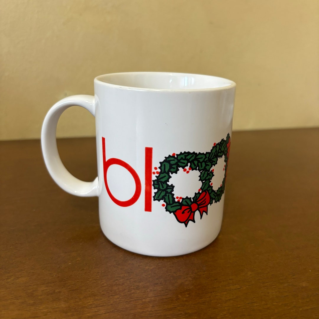 Vintage Bloomingdale's BLOOMIES Double Wreath Mug, Bloomingdales