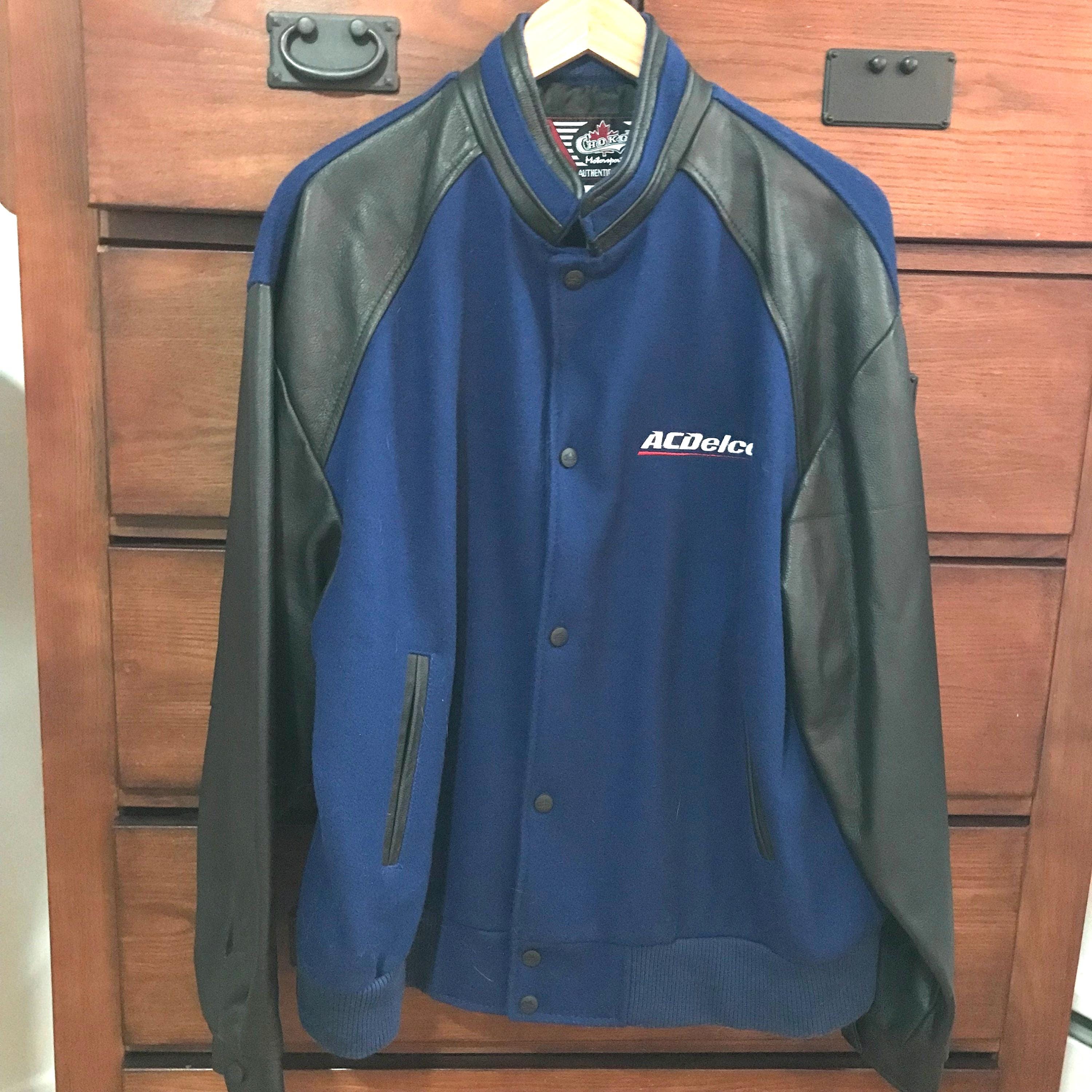 AC Delco Racing Jacket - Choko Motorsports Leather Wool Varsity