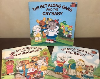 80s illustrated books Vintage 80s Get Along Gang Books Paperback - CHOOSE TITLE - Get Along Gang Big Bully - Get Along Gang New Neighbor - Get Along Gang Cry Baby