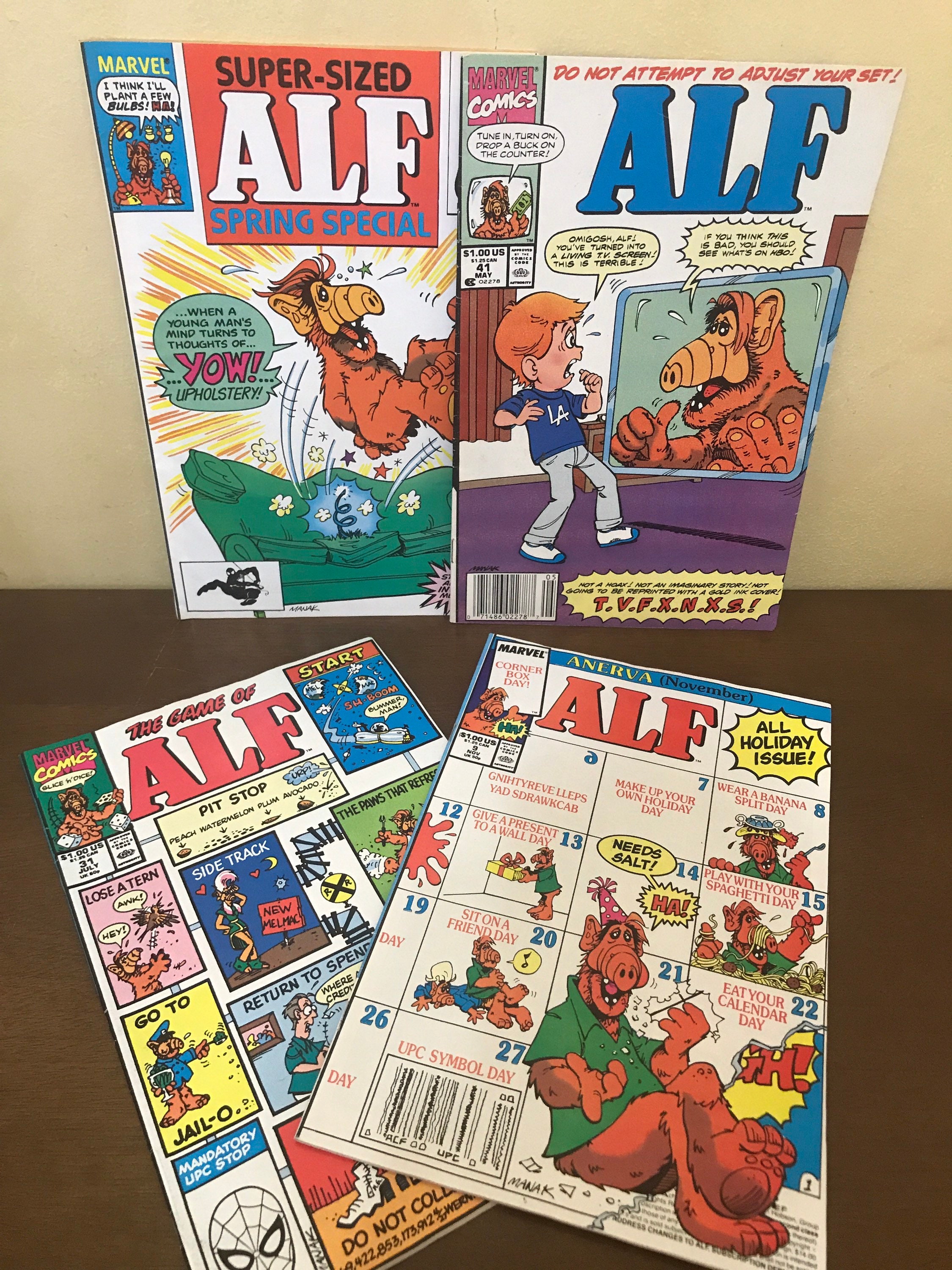 Alf TV Show Comic Books 80s - Alf Super Special Comic - Game