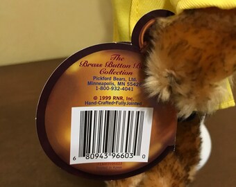 Mookie 1930's Jazz Era Brass Button Bears 20th Century