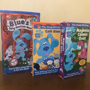 Blues Clues Vhs Various Title Choose Blues Big Musical Etsy Uk