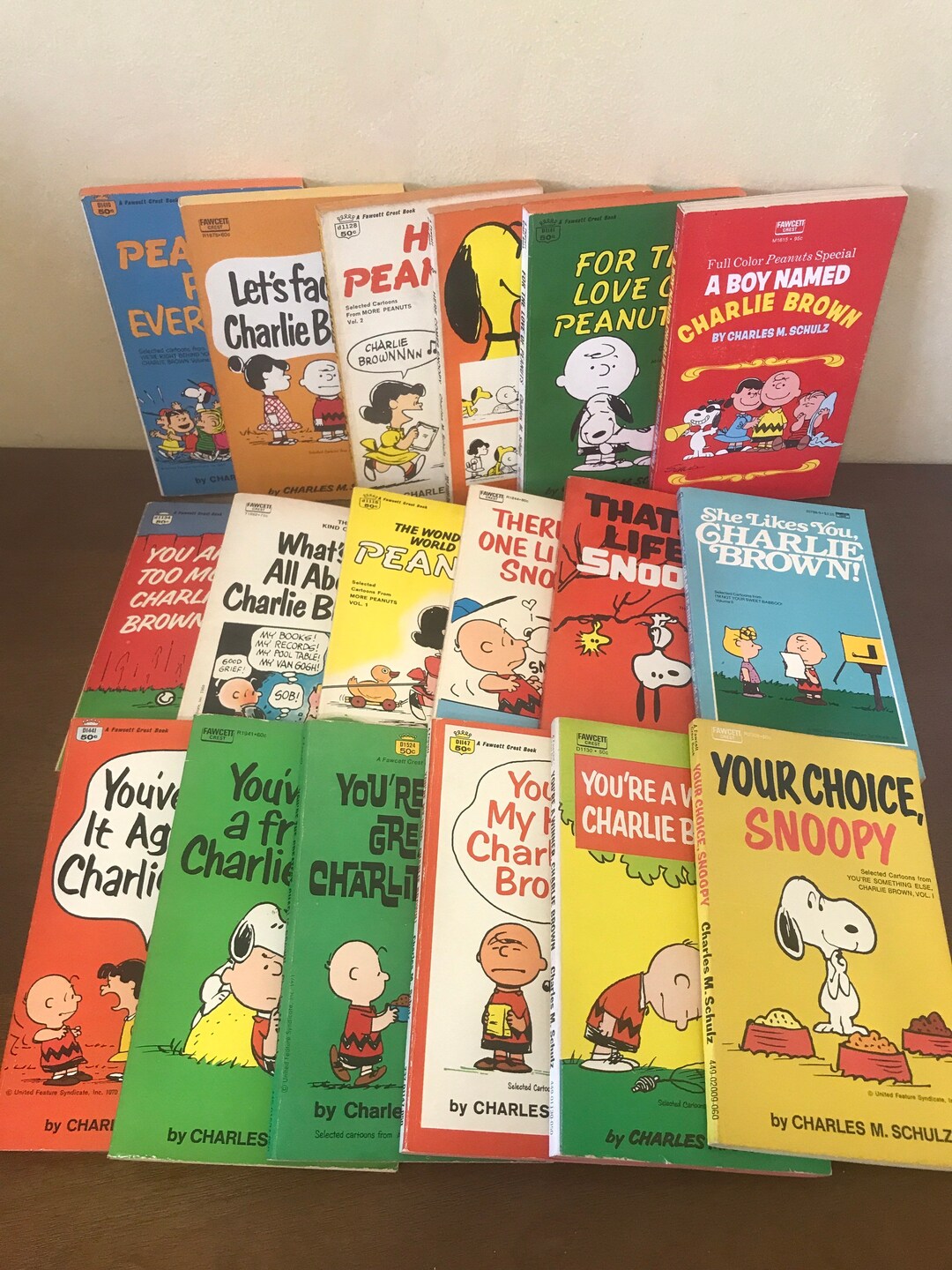 Vintage 70s Charlie Brown Snoopy Comic Digest Books Vintage Etsy