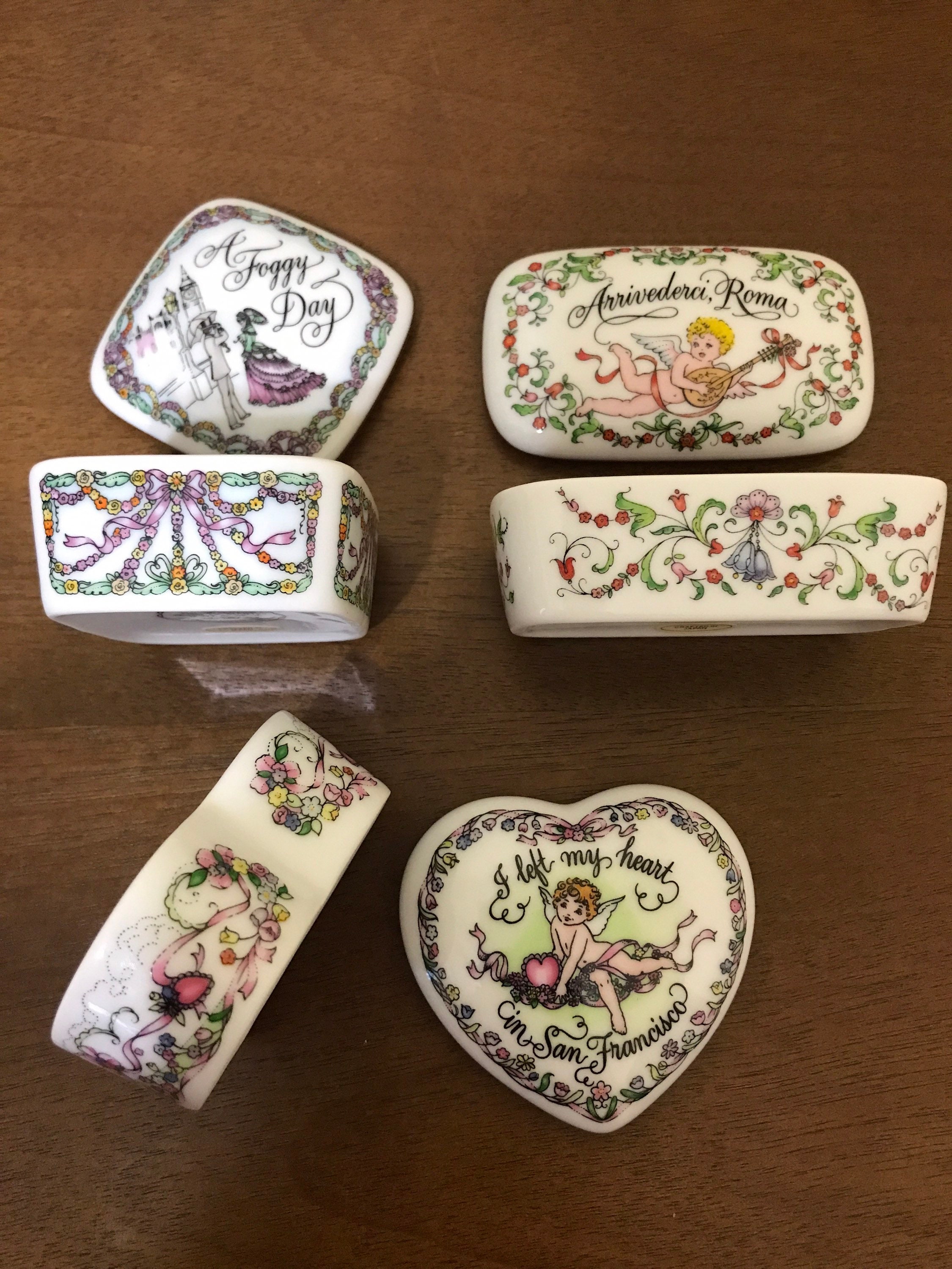 1984 Franklin Porcelain the World's Most Romantic Love Song Music